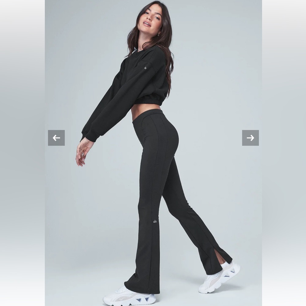 Alo High-Waist 7/8 Zip It Flare Leggings